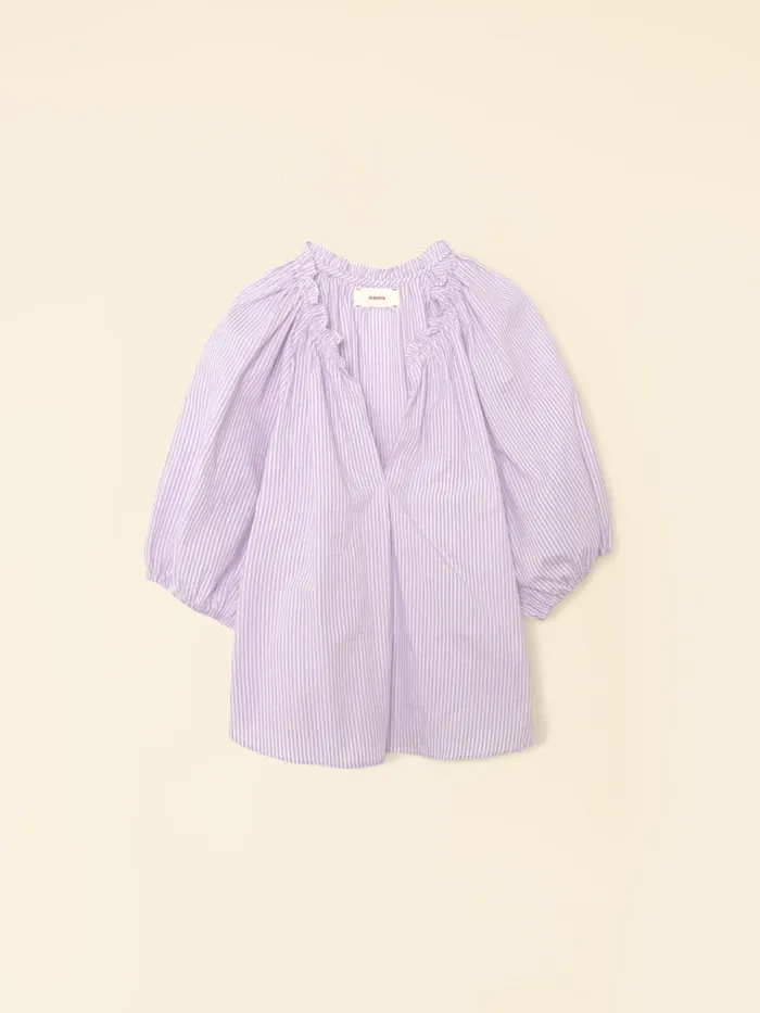 Tops XRENA Women Violet White Jules Top