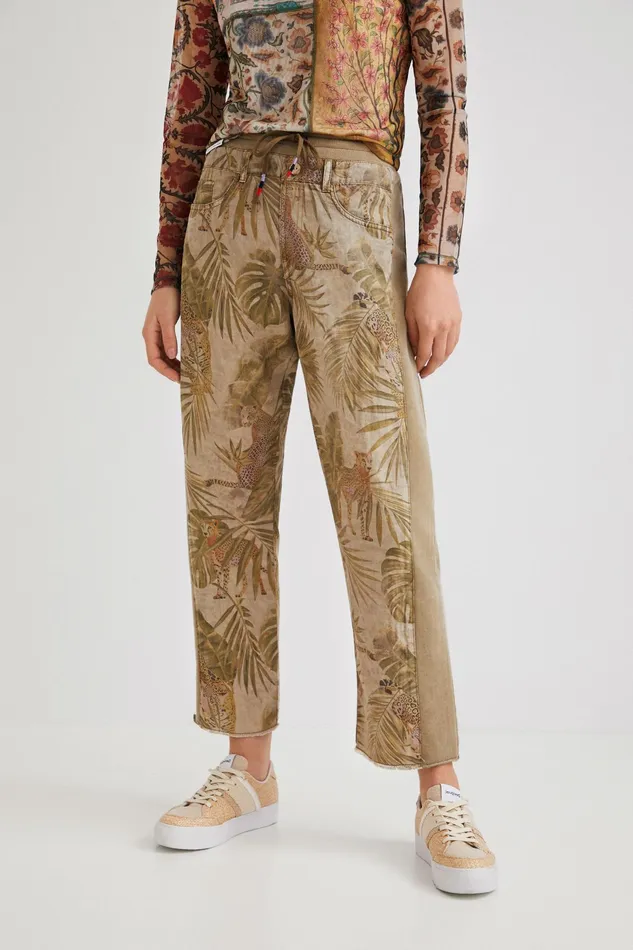 Tropical Hybrid Trousers Women Desigual Pants and Leggings