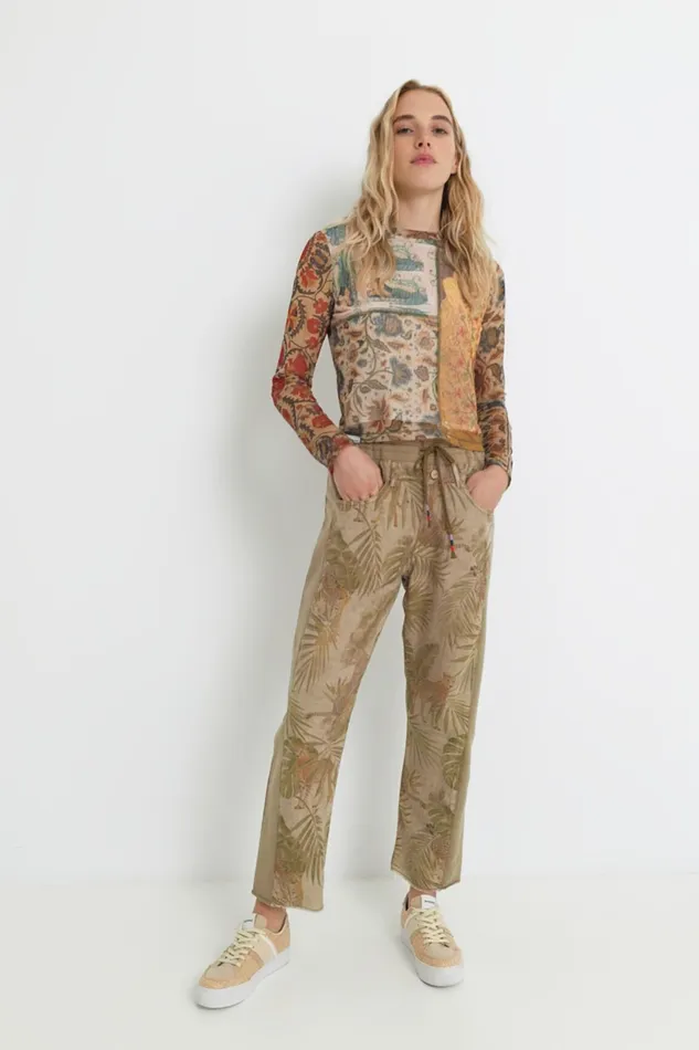 Tropical Hybrid Trousers Women Desigual Pants and Leggings