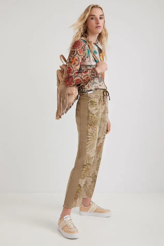 Tropical Hybrid Trousers Women Desigual Pants and Leggings