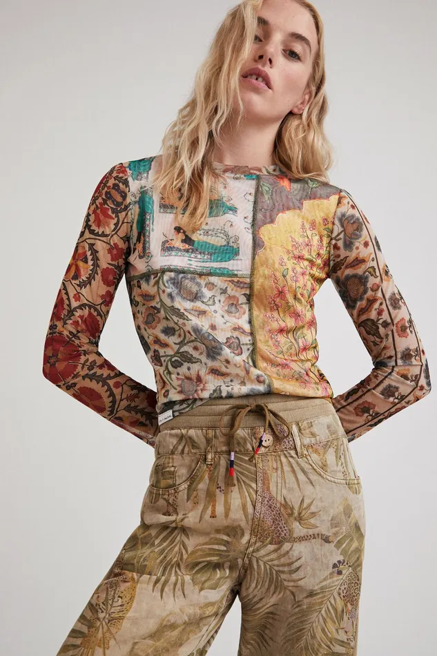 Tropical Hybrid Trousers Women Desigual Pants and Leggings