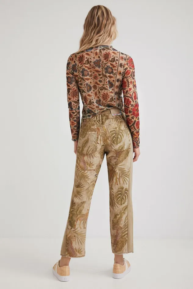 Tropical Hybrid Trousers Women Desigual Pants and Leggings