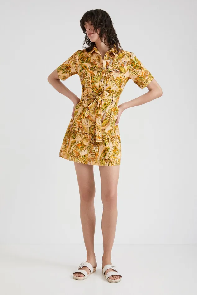 Tropical Shirt Dress Women Desigual Dresses