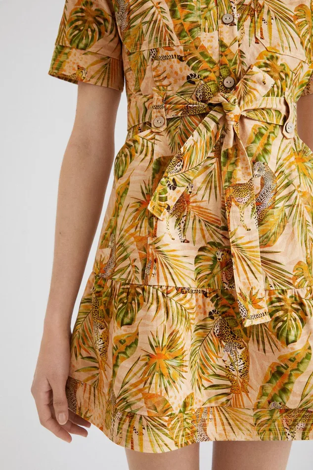 Tropical Shirt Dress Women Desigual Dresses
