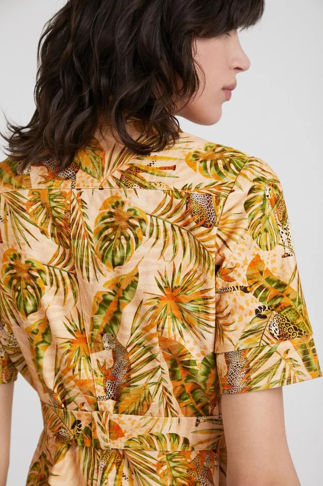 Tropical Shirt Dress Women Desigual Dresses