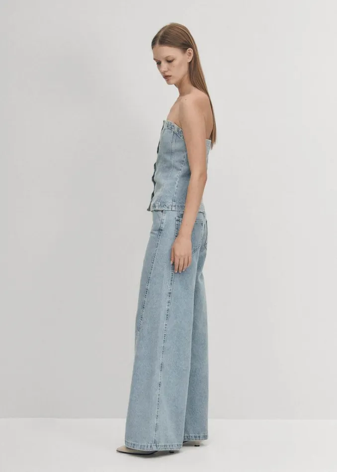 Troyes Blue Denim Tank Women ALOHAS Tops