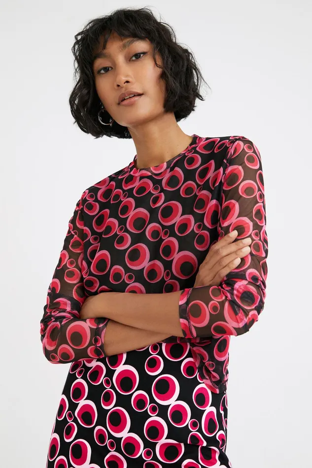 Tulle Circle Tshirt Women Desigual Tshirts