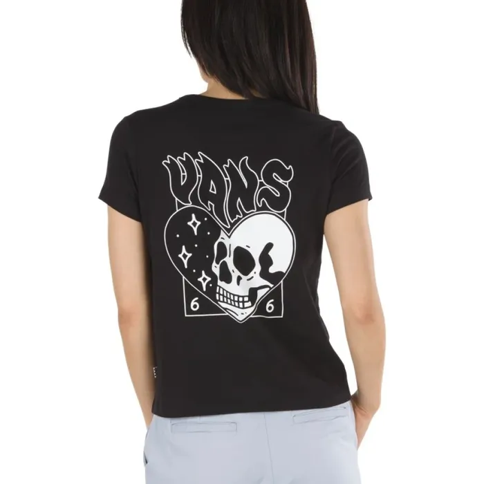 Vans Lomina Baby Tee Black Women TShirts and Tanks