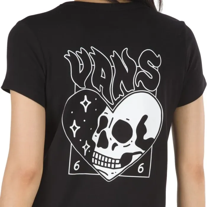Vans Lomina Baby Tee Black Women TShirts and Tanks