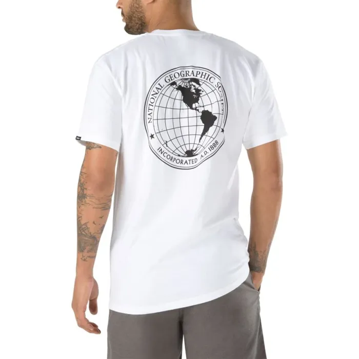 Vans National Geographic TShirt White Men TShirts and Tanks