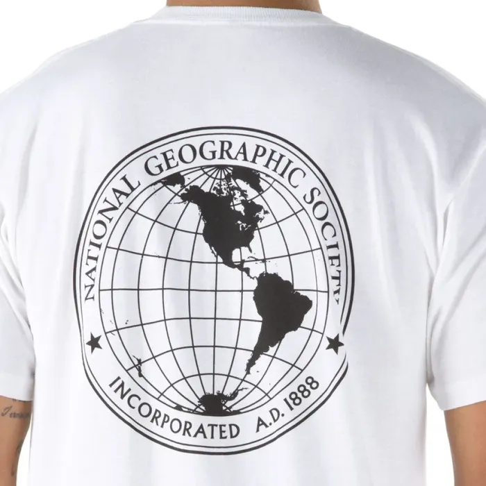 Vans National Geographic TShirt White Men TShirts and Tanks