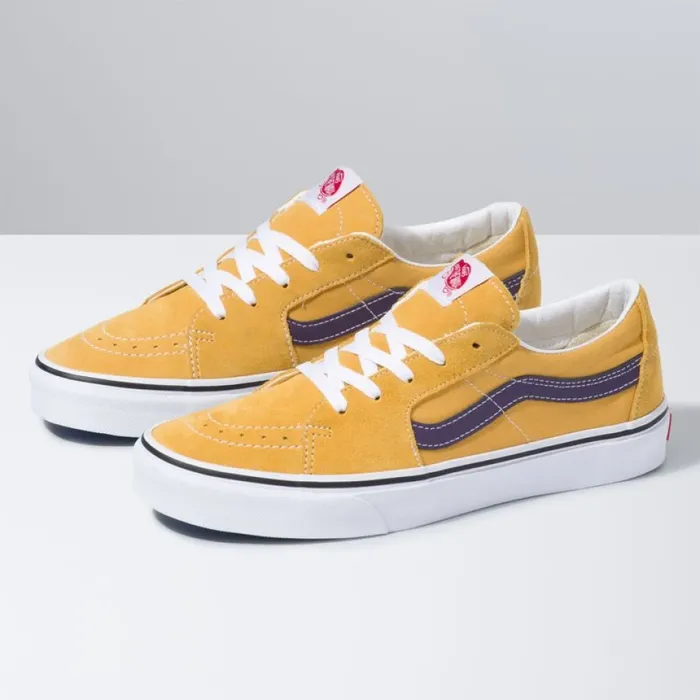Vans Sk8Low Honey GoldPurple Velvet MenWomen Classics Shoes