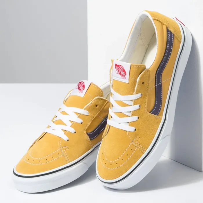Vans Sk8Low Honey GoldPurple Velvet MenWomen Classics Shoes Vans Sk8Low Honey GoldPurple Velvet MenWomen Classics Shoes