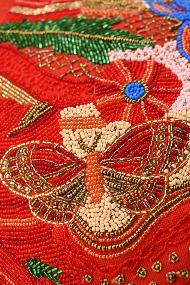 Vermilion Butterfly Bloom Crossbody Bag Vermilion Butterfly Bloom Crossbody Bag