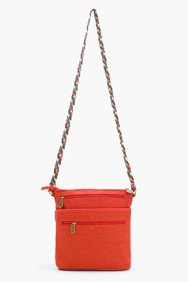Vermilion Butterfly Bloom Crossbody Bag Vermilion Butterfly Bloom Crossbody Bag
