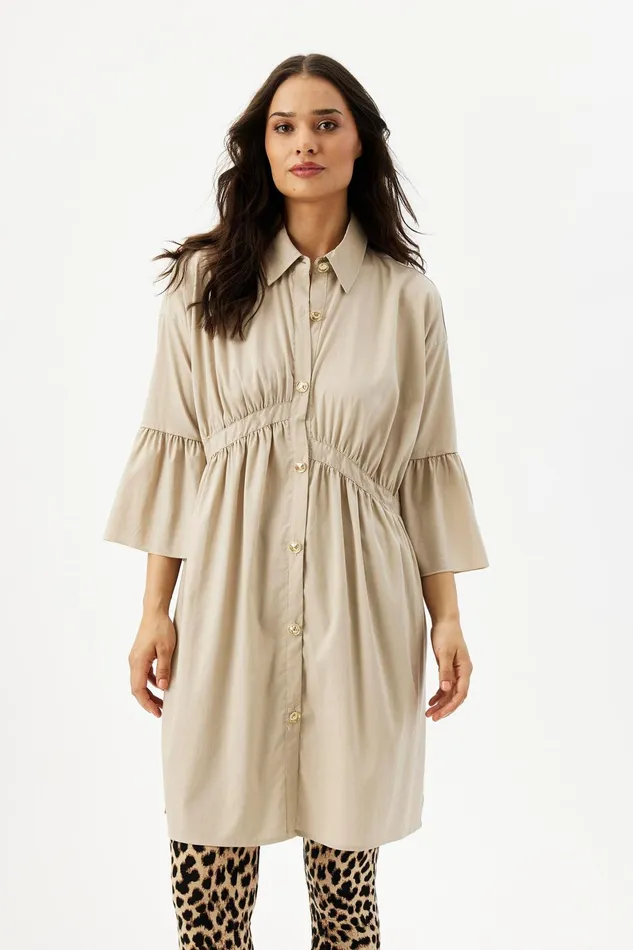 VIKKY TUNIC 16308 191 Sand 191 Women IN FRONT DRESSES
