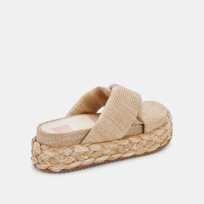 Wedges Women Dolce Vita Blume Sandals Lt Natural Raffia