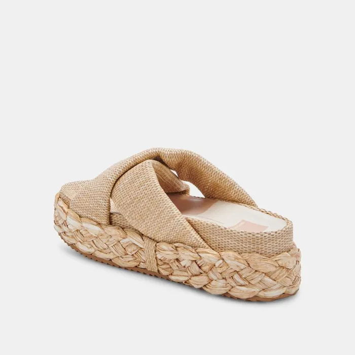 Wedges Women Dolce Vita Blume Sandals Lt Natural Raffia