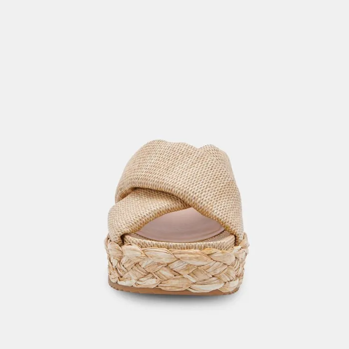 Wedges Women Dolce Vita Blume Sandals Lt Natural Raffia