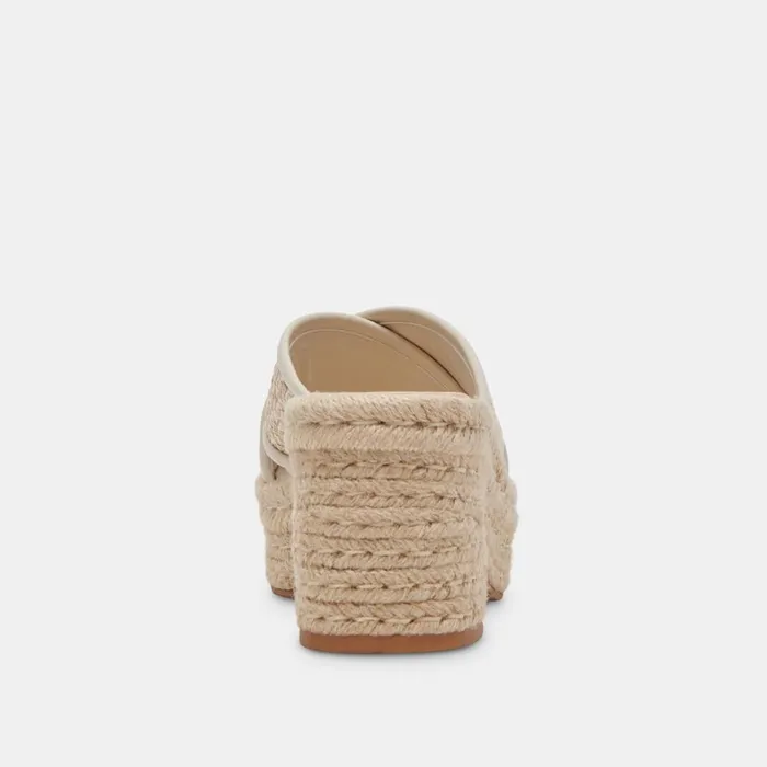 Wedges Women Dolce Vita Eldora Heels Natural White Raffia