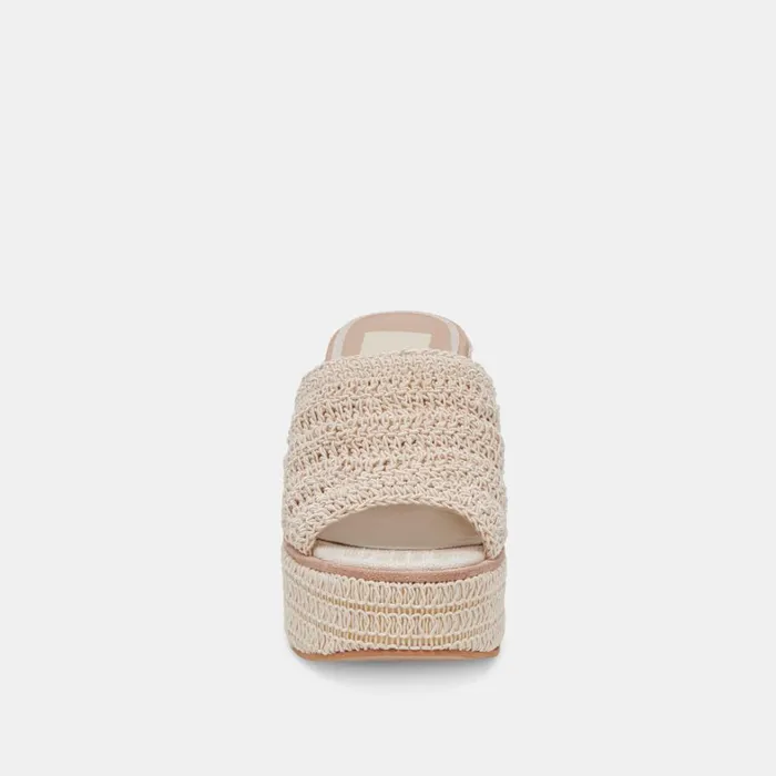 Wedges Women Dolce Vita Ladin Heels Ivory Woven
