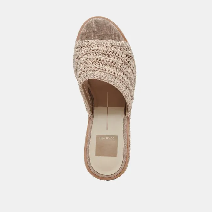 Wedges Women Dolce Vita Ladin Heels Ivory Woven