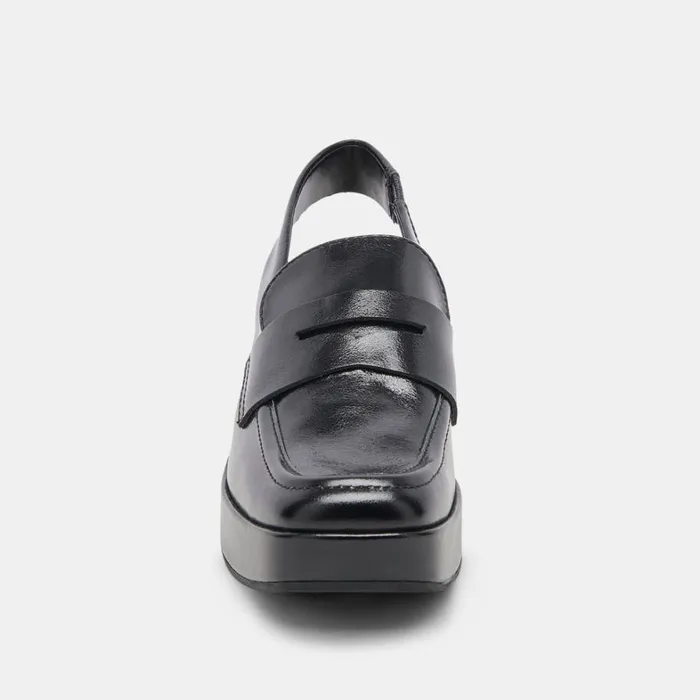 Wedges Women Dolce Vita Nada Loafers Midnight Crinkle Patent