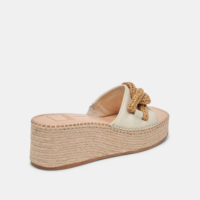 Wedges Women Dolce Vita Narnia Sandals Ivory Leather