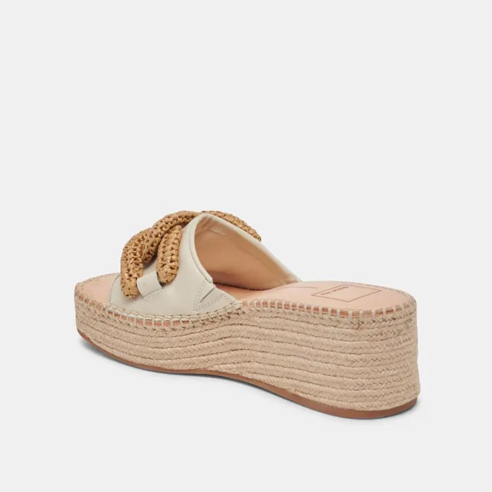 Wedges Women Dolce Vita Narnia Sandals Ivory Leather
