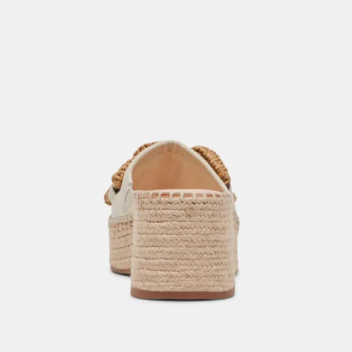 Wedges Women Dolce Vita Narnia Sandals Ivory Leather