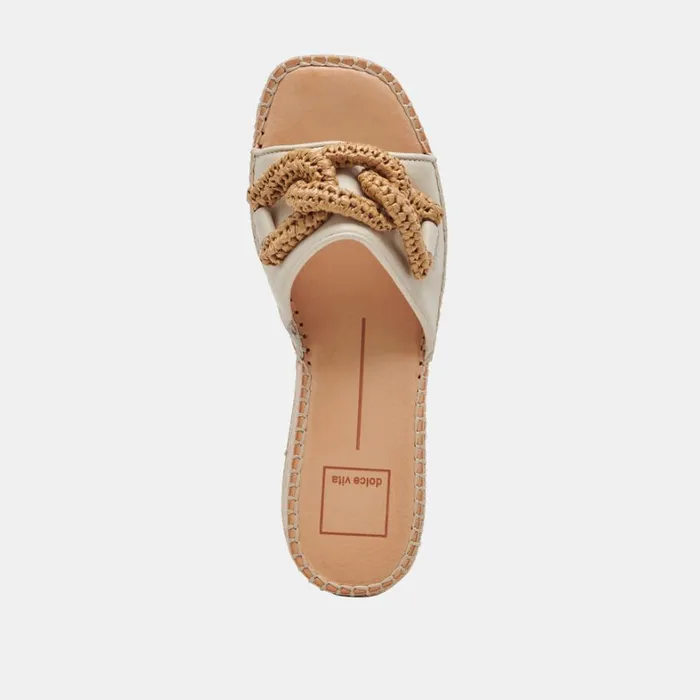 Wedges Women Dolce Vita Narnia Sandals Ivory Leather
