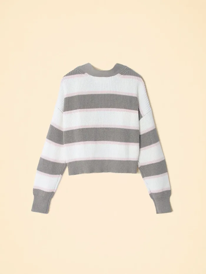 White Gray Carey Cardigan Sweaters and Jackets XRENA Women White Gray Carey Cardigan Sweaters and Jackets XRENA Women