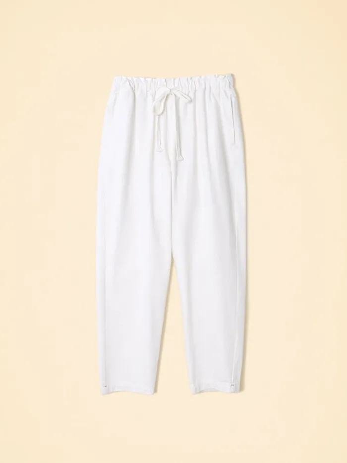 White Rex Denim Pant Pants and Jumpsuits XRENA Women