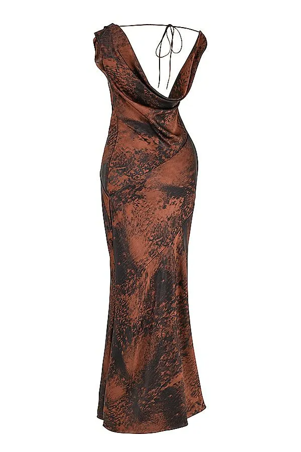 Women Alaina Antique Copper Bias Cut Maxi Dress House Of CB Dresses Women Alaina Antique Copper Bias Cut Maxi Dress House Of CB Dresses