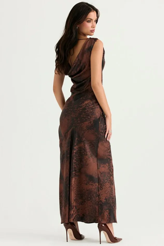 Women Alaina Antique Copper Bias Cut Maxi Dress House Of CB Dresses Women Alaina Antique Copper Bias Cut Maxi Dress House Of CB Dresses