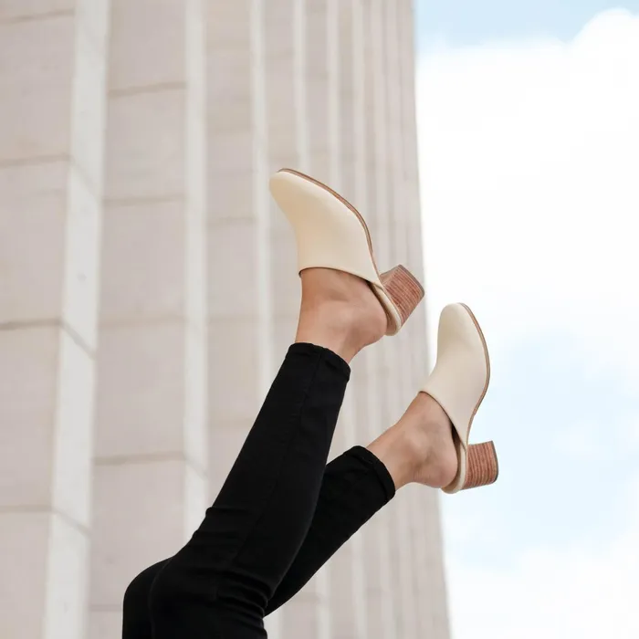 Women AllDay Heeled Mule Bone Nisolo Loafers and Mules