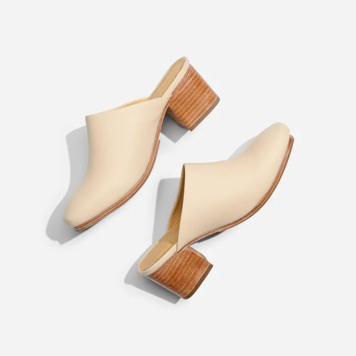 Women AllDay Heeled Mule Bone Nisolo Loafers and Mules