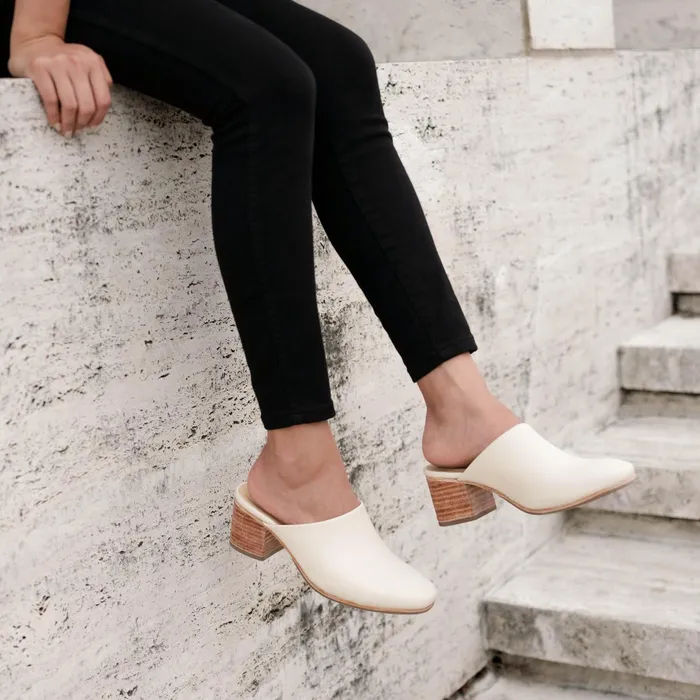 Women AllDay Heeled Mule Bone Nisolo Loafers and Mules