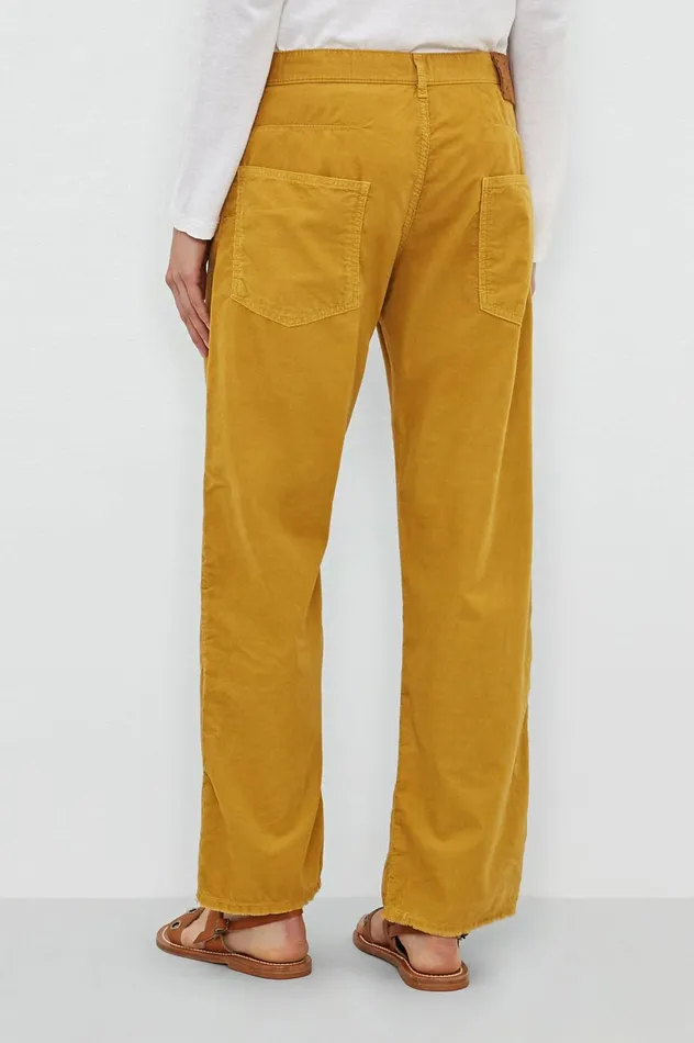 Women ALOSACUT 8211 Baby Corduroy 5pocket Boyfriend Trousers 8211 Mostarda Massimo Alba Trousers and Shorts