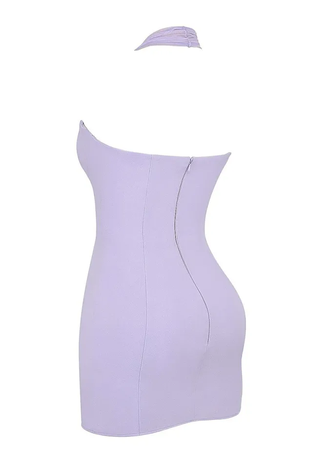 Women Alyssa Orchid Crepe Plunge Mini Dress House Of CB Dresses Women Alyssa Orchid Crepe Plunge Mini Dress House Of CB Dresses