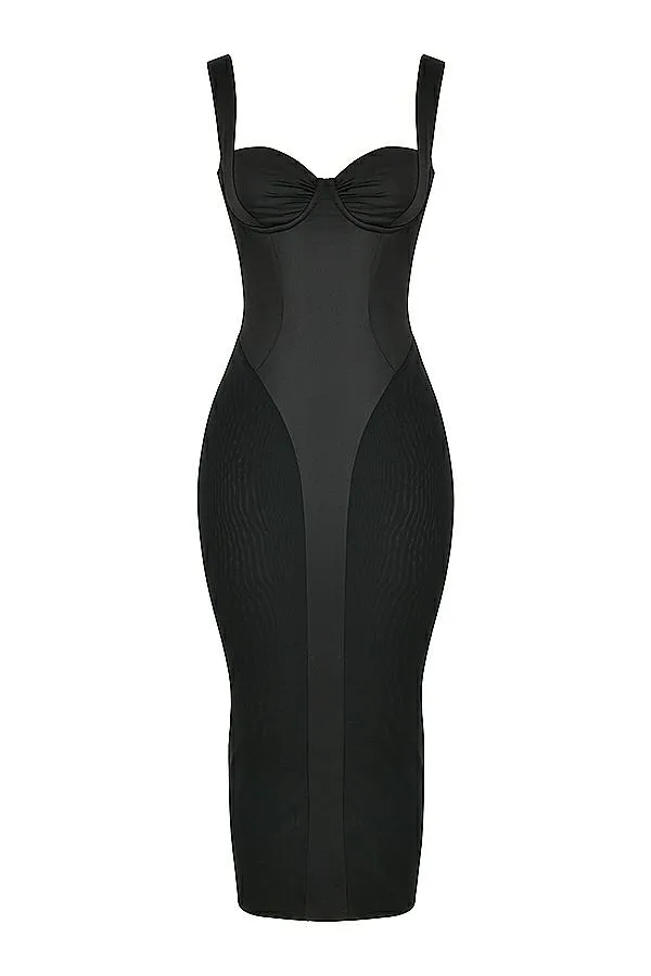 Women Arielle Black Corset Midi Dress House Of CB Dresses Women Arielle Black Corset Midi Dress House Of CB Dresses