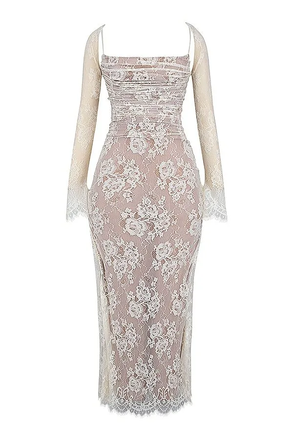 Women Artemis Vintage Cream Lace Maxi Dress House Of CB Dresses