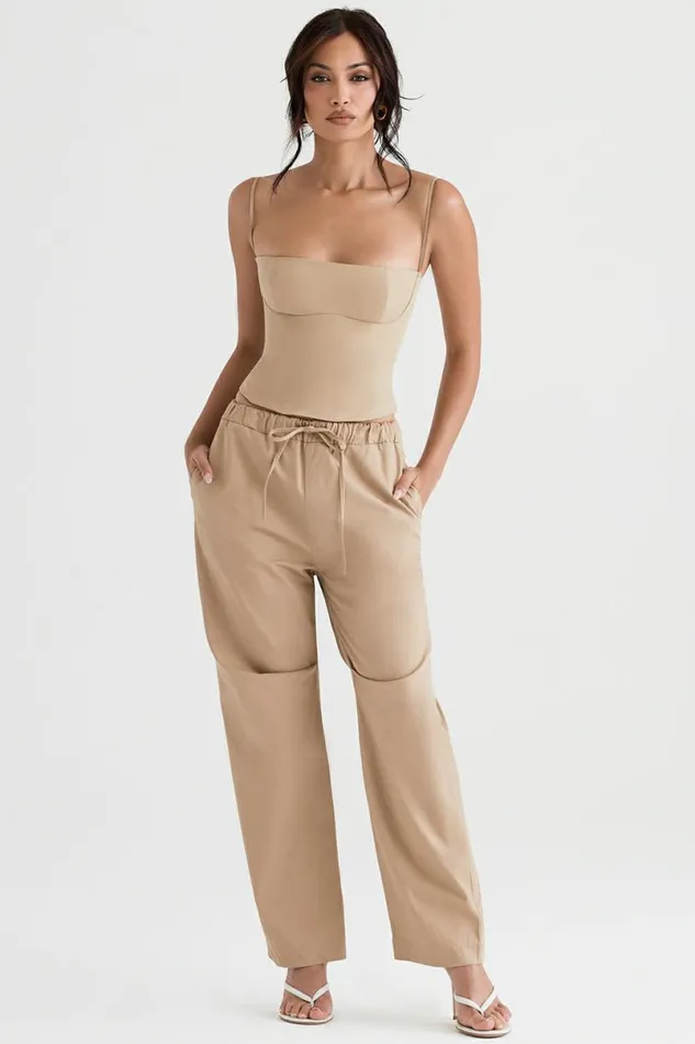Women Audette Camel Structured Corset House Of CB Corsets Women Audette Camel Structured Corset House Of CB Corsets