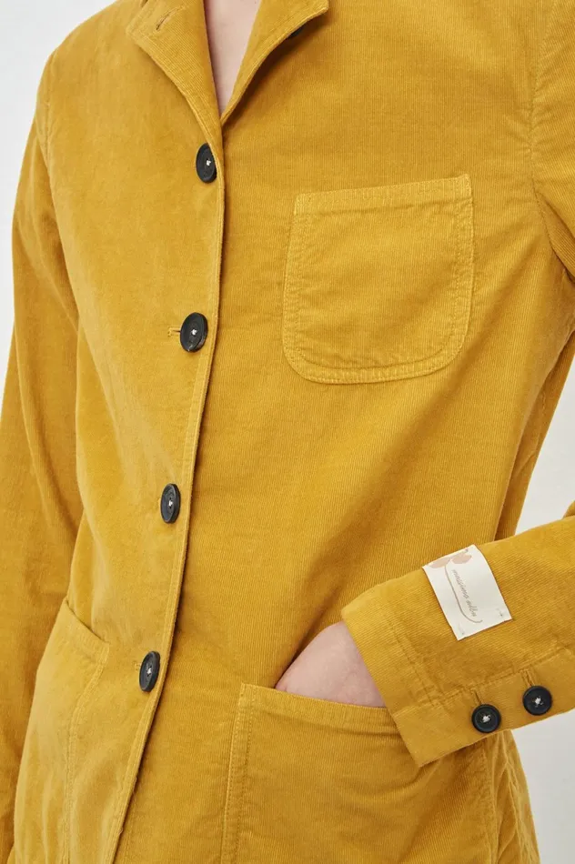 Women BAGLIETTOW 8211 Baby Corduroy Singlebreasted Jacket 8211 Mostarda Massimo Alba Jackets and Coats Women BAGLIETTOW 8211 Baby Corduroy Singlebreasted Jacket 8211 Mostarda Massimo Alba Jackets and Coats