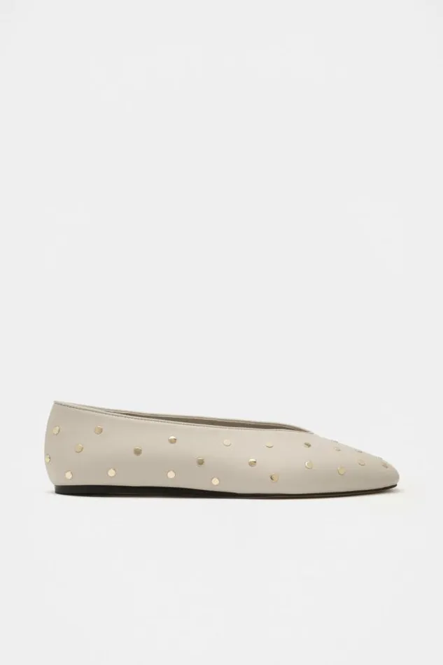 Women Ballets Seed Heritage Margot Studded Ballet Flat Oat
