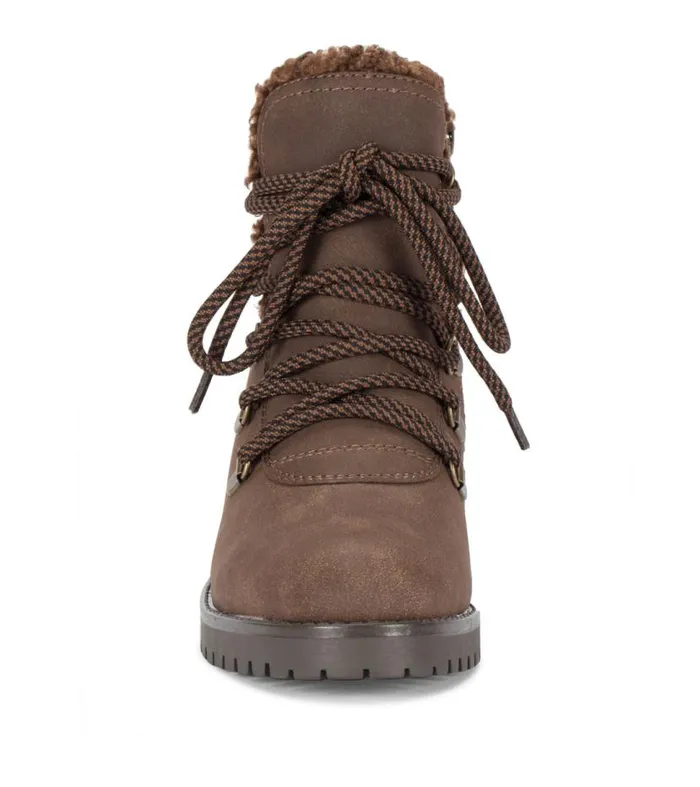 Women Baretraps Booties Dennison Lace Up Boot Brown