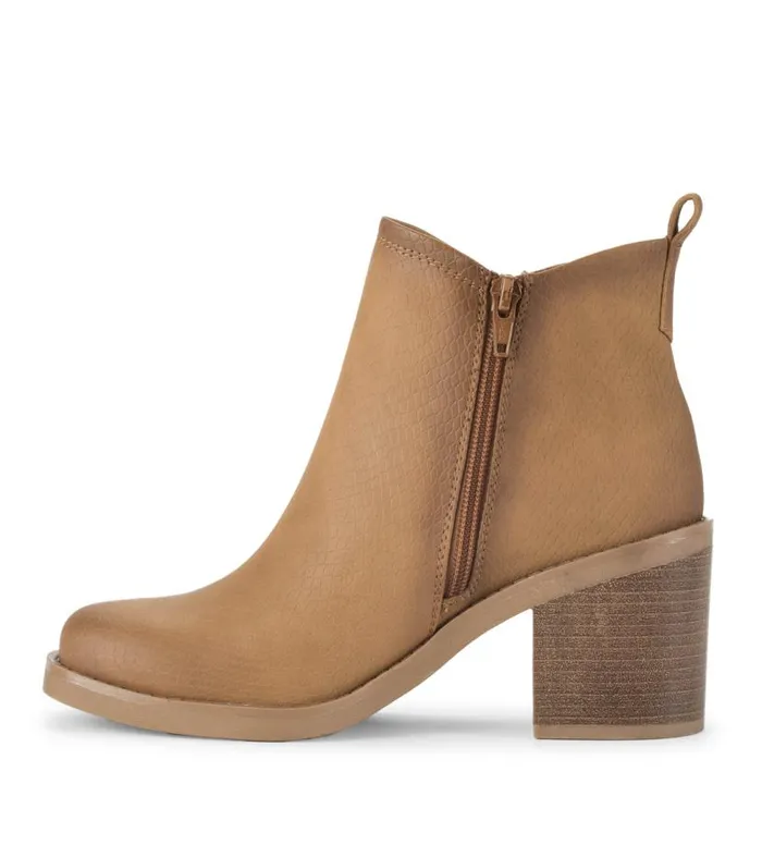 Women Baretraps Booties Maria Block Heel Bootie Sandstone Women Baretraps Booties Maria Block Heel Bootie Sandstone