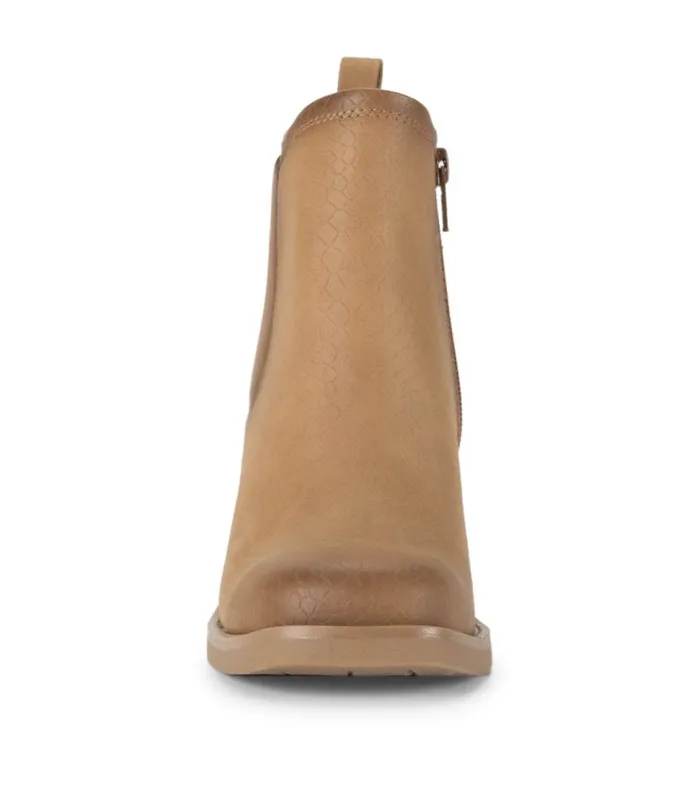 Women Baretraps Booties Maria Block Heel Bootie Sandstone Women Baretraps Booties Maria Block Heel Bootie Sandstone