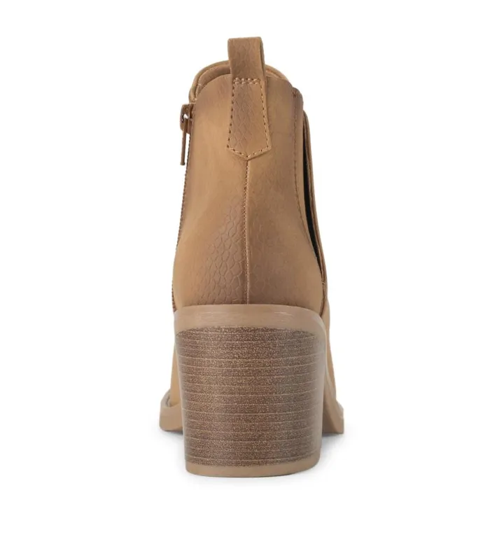 Women Baretraps Booties Maria Block Heel Bootie Sandstone Women Baretraps Booties Maria Block Heel Bootie Sandstone