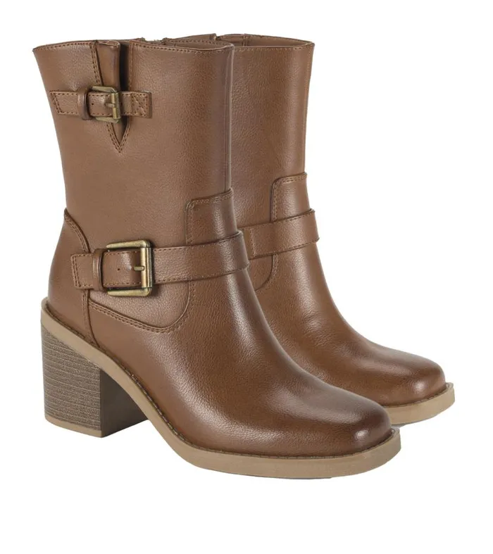 Women Baretraps Booties Mayla Mid Calf Boot Walnut Women Baretraps Booties Mayla Mid Calf Boot Walnut